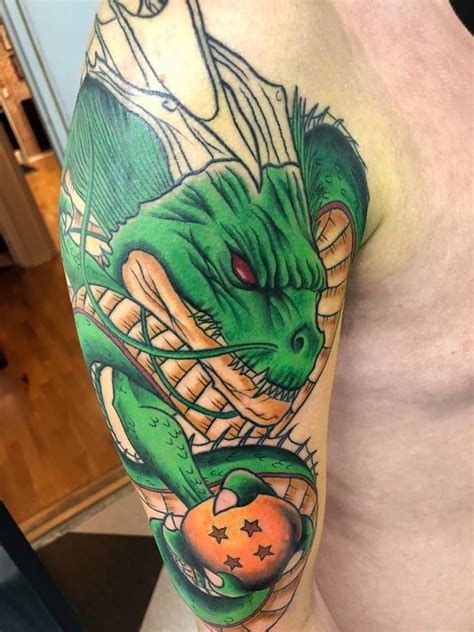 Dragon tattoos are among the top ten most popular tattoo designs. Shenron & Dragon Ball, from Dragon Ball Z, work in ...