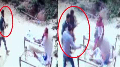 Cctv Footage Gunmen Kill Mother Son Outside Their House In Meerut