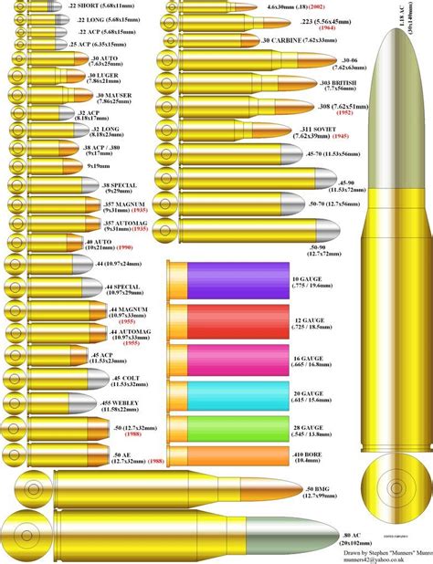 Ammunition Identification Chart