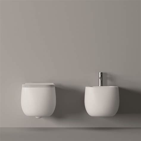 Unica 50 Vaso Wc Sospeso Rimless In Ceramica Bianca Lucida Con Coprivaso Soft Close Di Alice