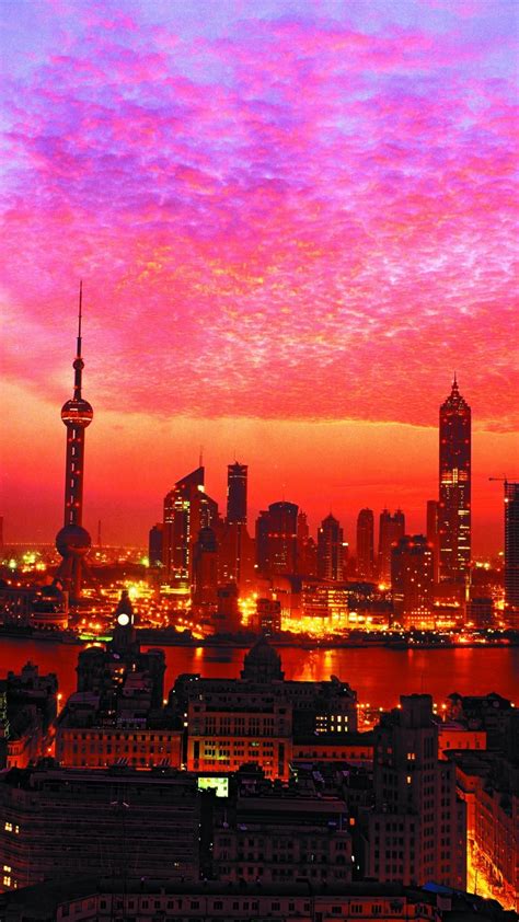 Shanghai Sunset Building Wallpapers Hd Desktop And Mobile Backgrounds