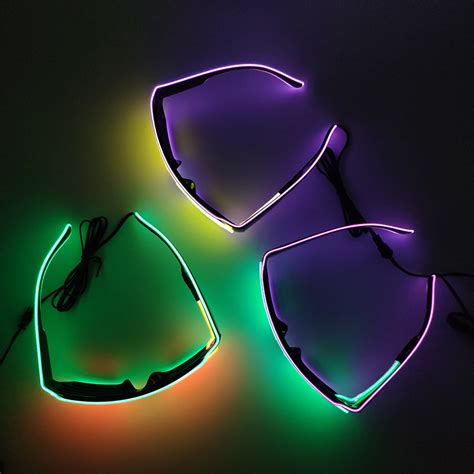 Led Shutter Party Glasses Flashing El Wire Glassesparty Decorative El