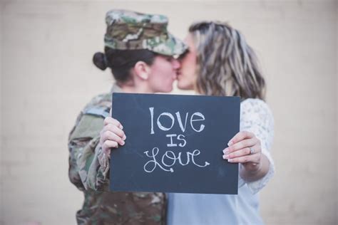 Lesbian Military Engagement Shoot Popsugar Love And Sex Photo 14