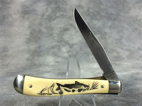 What Is A Schrade Scrimshaw Sc503 Catfish Folding Linerlock Knife Worth