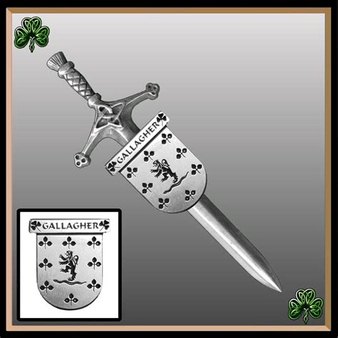 Gallagher Irish Coat Of Arms Shield Kilt Pin Islkp Etsy