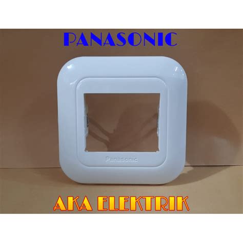Jual Frame Saklar Panasonic 1 Gang 2 Device Wide Series Putih Wej78029w