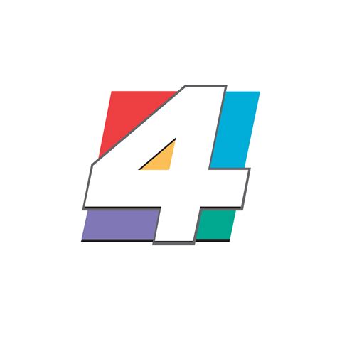 News4Jax Logo | Real Company | Number, Number 4 Logo