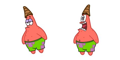 Spongebob Scared Patrick Curseur Custom Cursor