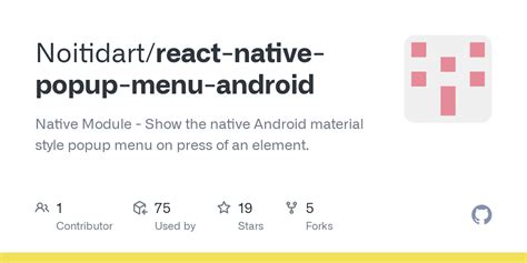 Github Noitidart React Native Popup Menu Android Native Module