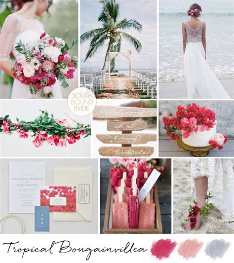 10 Beach Wedding Color Palettes Southbound Bride