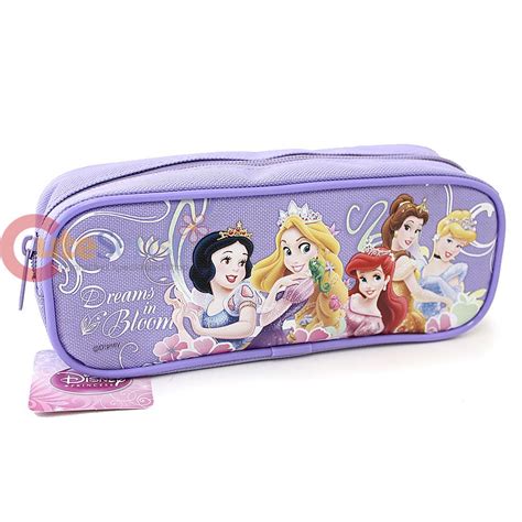 Disney Princess With Tangled Pencil Case Zippered Bag Purple Ebay