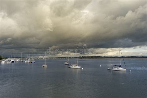 View Of The Waterfront And Sailboats Along The Coast In Beaufort South