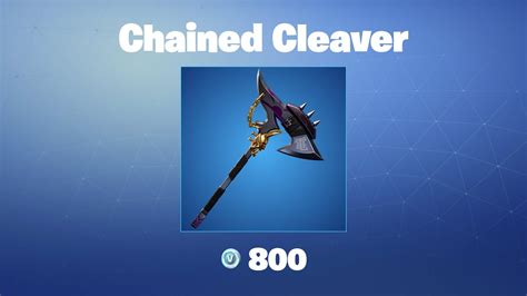 Chained Cleaver Fortnite Pickaxe Youtube