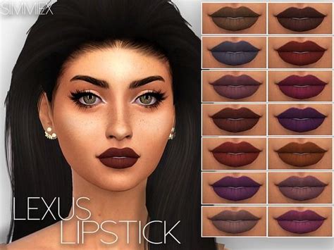 14 Swatches Found In Tsr Category Sims 4 Female Lipstick Sims Sims