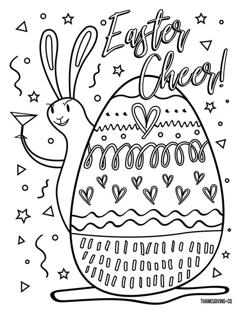 5 Free Printable Easter Coloring Pages For Adults That Will Relieve