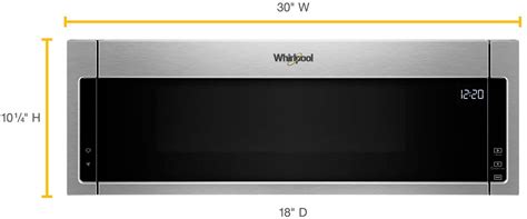 Customer Reviews Whirlpool 1 1 Cu Ft Low Profile Over The Range