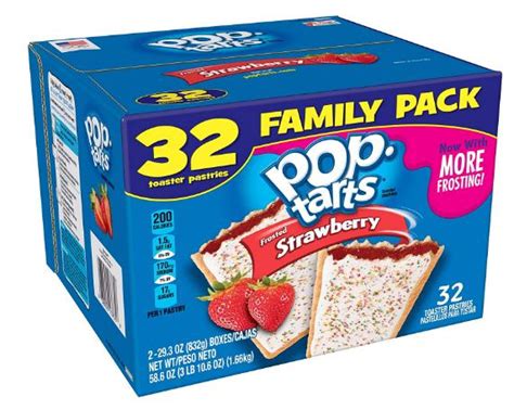 Pop Tarts Breakfast Toaster Pastries Frosted Strawberry 32 Count Only 6 20 Add On Item