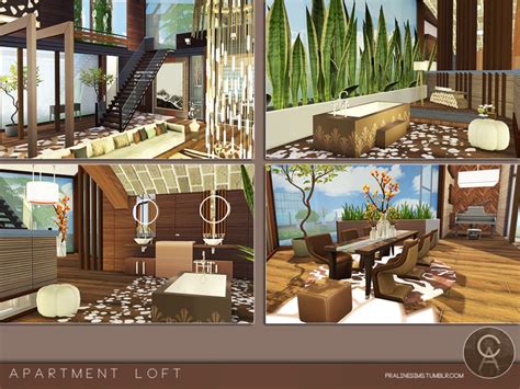 Sims 4 Ccs The Best Apartment Loft By Pralinesims