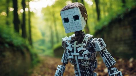 Premium Ai Image Skeleton From Minecraft In Real Life