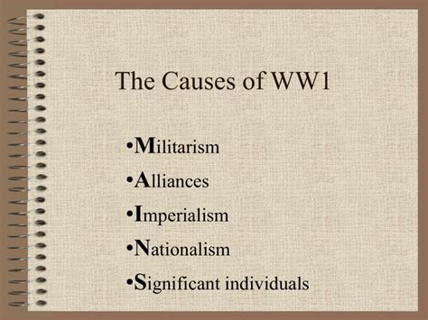 1 Causes Of War