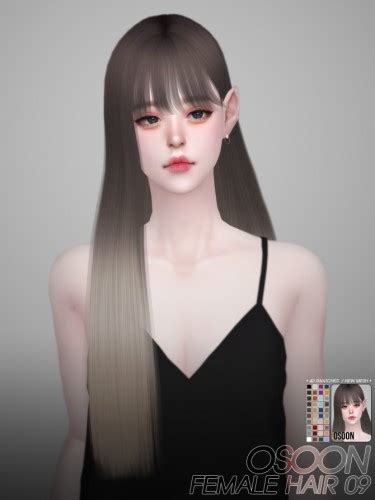 23 Korean Hairstyle The Sims 4 Png Korean Hair Style