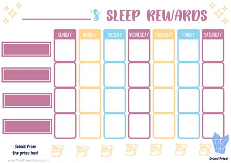 Nap And Bedtime Reward Charts For Toddlers