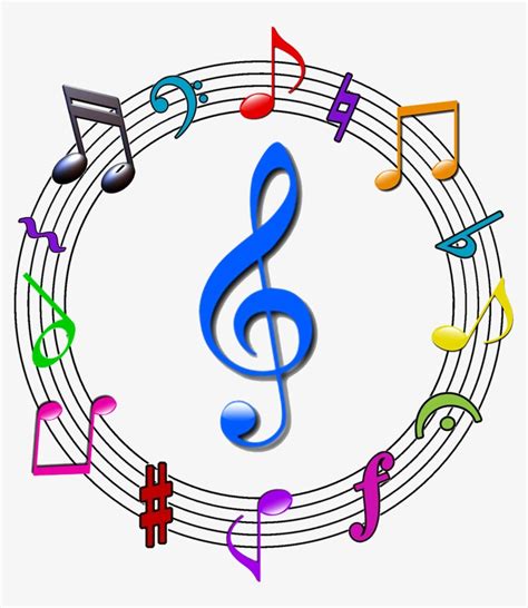 Colorful Music Symbols Png And Download Transparent Colorful Music
