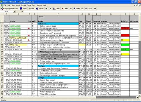 Project Plan Template Excel 2013 Task List Templates