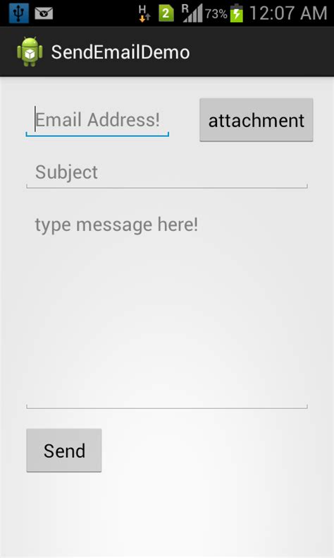 Send Email With Attachment In Android Java Code Geeks
