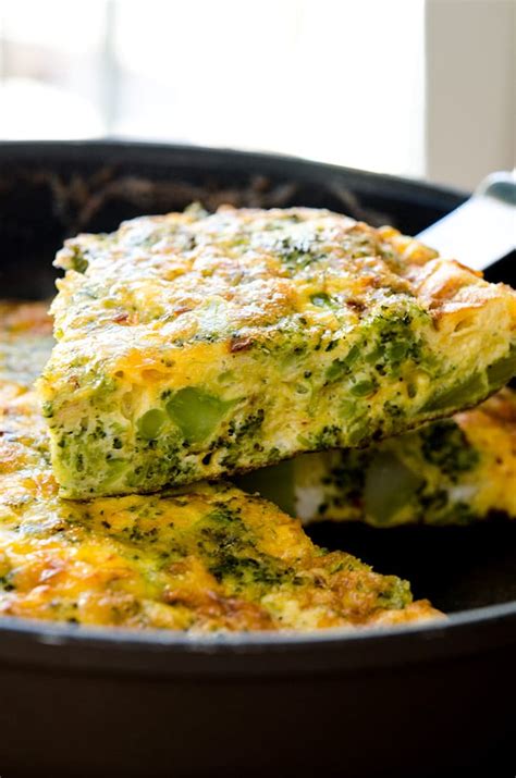 Broccoli Cheese Frittata Recipe — Dishmaps
