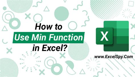 How To Use Min Function In Excel Excel Spy