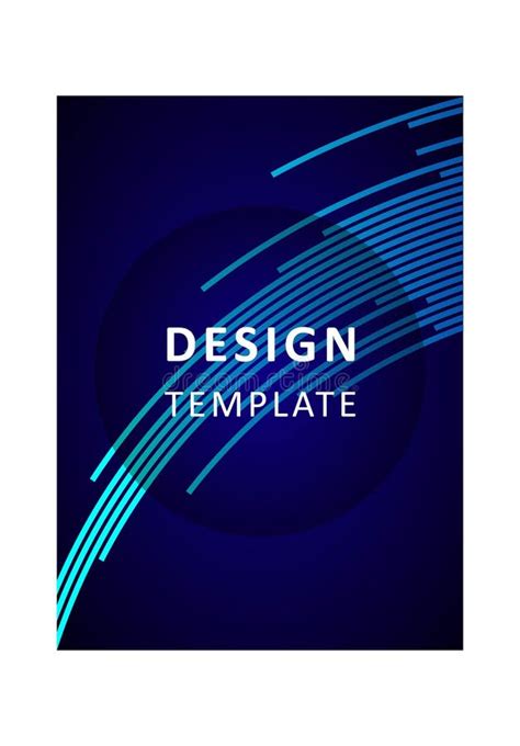 Cover Template Graphic Geometric And Glitch Elements Desing Template