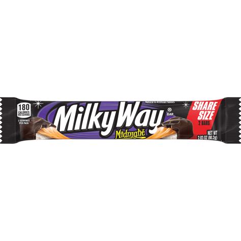 Milky Way Midnight Dark Chocolate Share Size Candy Bars 283 Oz