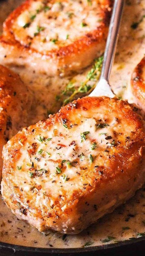 How to cook boneless pork chops season the pork chops before cooking to tenderize the meat. Delicious Boneless Pork Chops in Creamy Garlic & Herb Wine ...