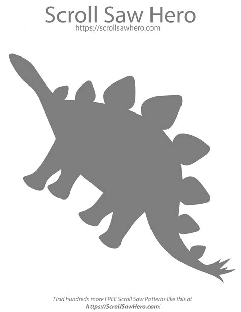 Stegosaurus Dinosaur Scroll Saw Pattern Scrollsaw Hero