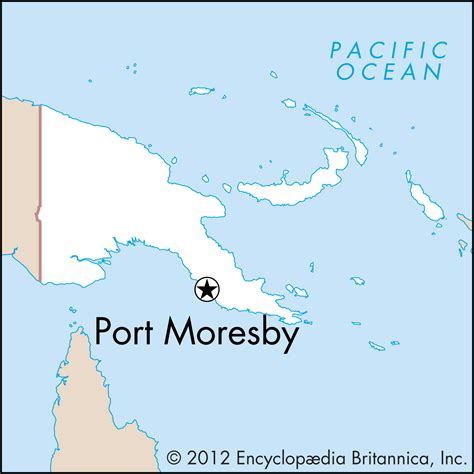 Port Moresby Location Map