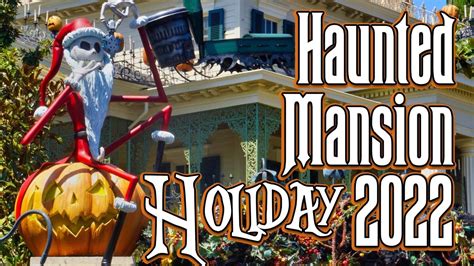 Haunted Mansion Holiday 2022 Full Ride From Disneyland Youtube