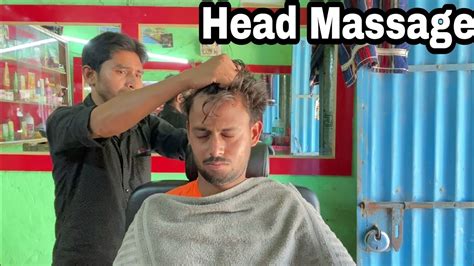 Village Barber Fully Relaxing Head Neck And Forehead Massage With Tapping Sound By Asmr Barber