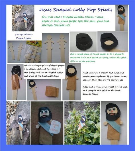 Jesus Craft Shaped Lolly Stick I Created This To Go With Jesus Is
