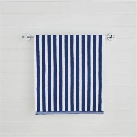 Nautical Stripe Navy Towel Dunelm