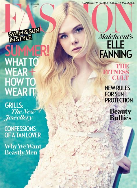 Fashion Magazine Summer Cover Elle Fanning Fashion Magazine