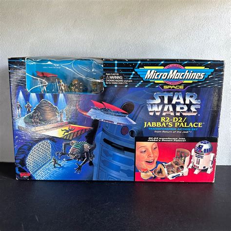 Vintage 1994 Galoob Micro Machines Star Wars R2 D2jabbas Palace