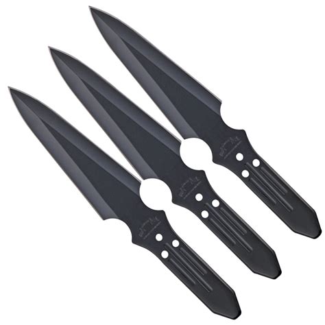 United Cutlery Black Classic Triple Throwing Knife Set Golden Plaza