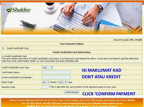 Dan masa tu, saya guna hanya untuk isi minyak je. CARA BELI SHAKLEE GUNA KAD KREDIT ATAU DEBIT MELALUI ESELL ...