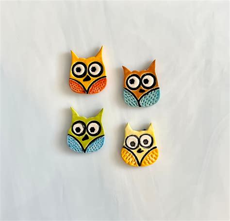 Ceramic Bird Tiles Owls Whimsical Hand Cut Variety Of Etsy
