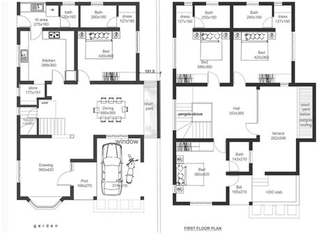 2400 Square Feet 4 Bedroom Double Floor Home Design And Plan Home