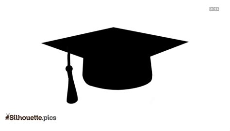 Vector Graduation Cap Silhouette Clip Art