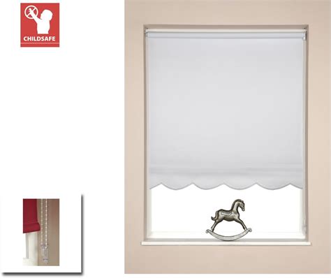 Speedy 150cm Scalloped Roller Blind 160cm Drop Weiß 161 X 5 X 5 Cm