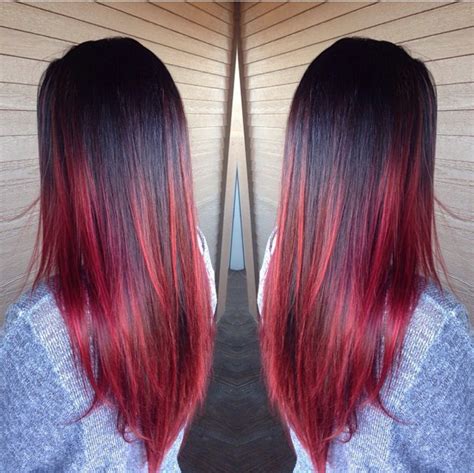 Rooty Red Melt Ombre Hair Hair Styles Beautiful Hair