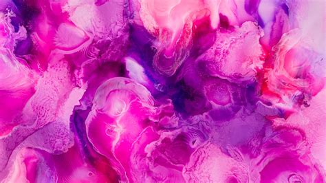 Liquid Art 4k Wallpaper Pearl Ink Pink Fluid Backgrounds Abstract